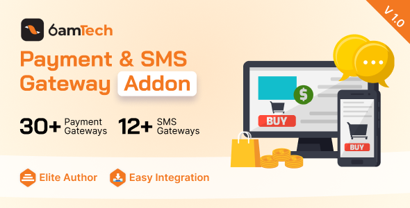 6amTech Fee & SMS Gateway Addon