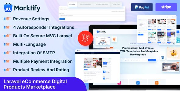 Marktify – Laravel eCommerce Digital Product Market