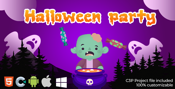 Halloween Candy – HTML5 sport (Create 3)