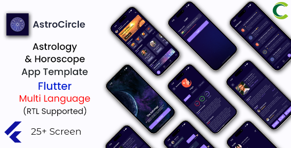 Astrology & Horoscope App Template in Flutter | Multi Language | AstroCircle