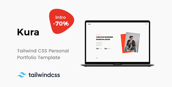 Kura – Tailwind CSS Non-public Portfolio Template