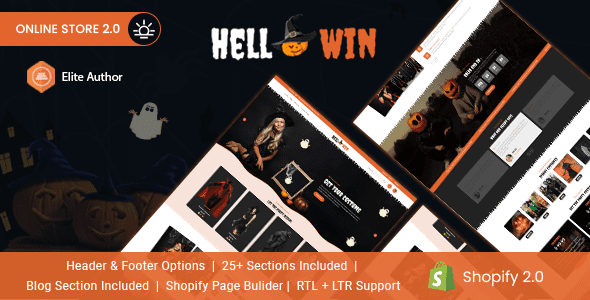 Hellowin – eCommerce, Dread-themed Shopify Theme