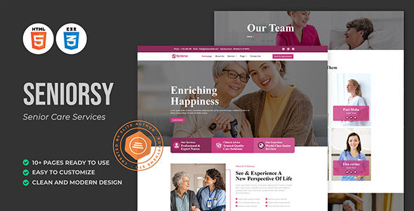 Seniorsy – Senior Care Products and companies HTML Template