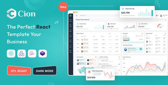 Cion – React JS Admin Dashboard Template