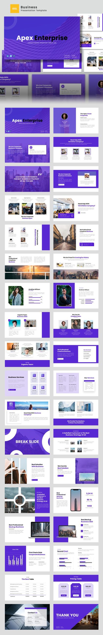 Apex Enterprise – Corporate Change Google Slides Template