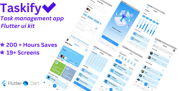 Taskify – (Task Administration App) Flutter UI Equipment