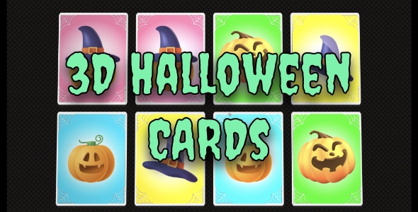 3D Halloween Cards – Tainted Platform Memory Game