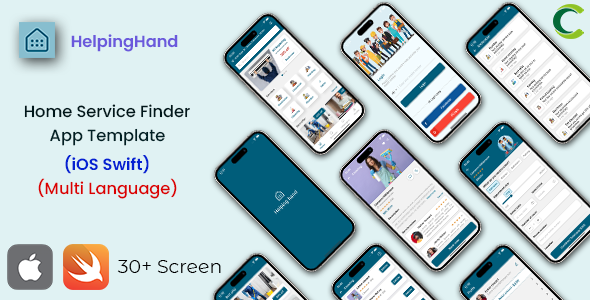 Dwelling Provider Finder App Template in iOS Swift | HelpingHand | Multi Language