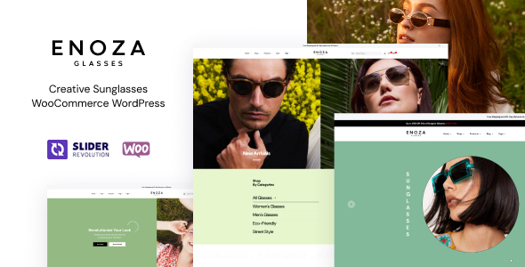 Enoza – Glasses WooCommerce Theme