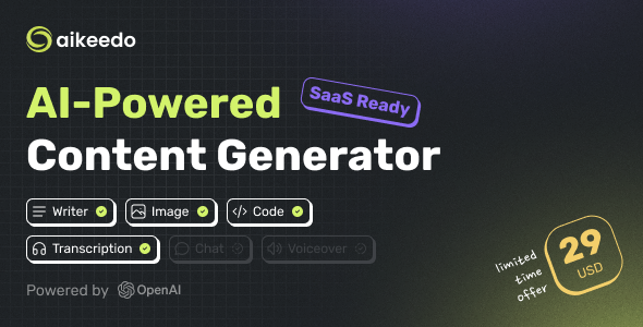 Aikeedo – AI Powered Assert Platform – SaaS Ready