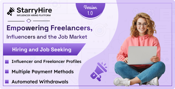 StarryHire – Empowering Freelancers, Influencers, and the Job Market