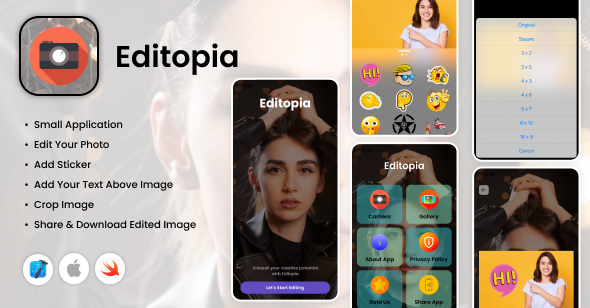 Editopia – iOS App – Photograph Editing Application