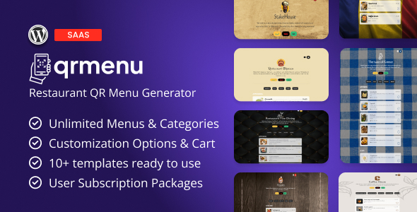 QRMenu – Restaurant QR Menu Generator (SaaS)