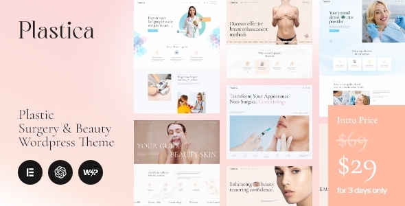 Plastica – Plastic Surgery & Magnificence WordPress Theme