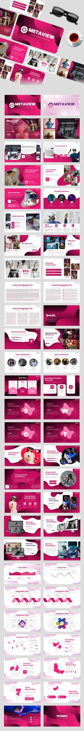 Metaview – VR Tech Keynote Presentation Template