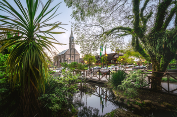 Vital Nicoletti Square and St. Peter Church – Gramado, Rio Grande create Sul, Brazil