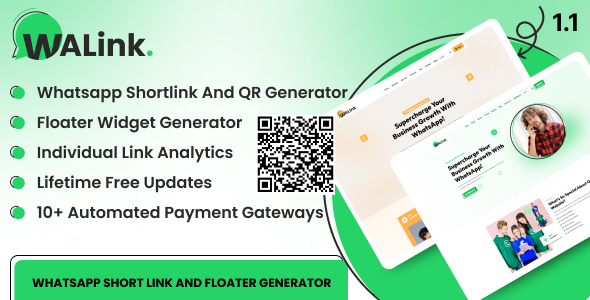 WALink – WhatsApp Shortlink and Floater Generator