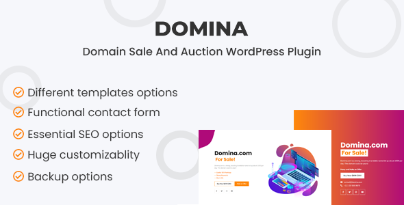 Domina – Enviornment For Sale & Auction Plugin