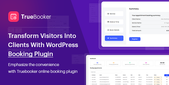 TrueBooker – Appointment Booking & Scheduler Plugins