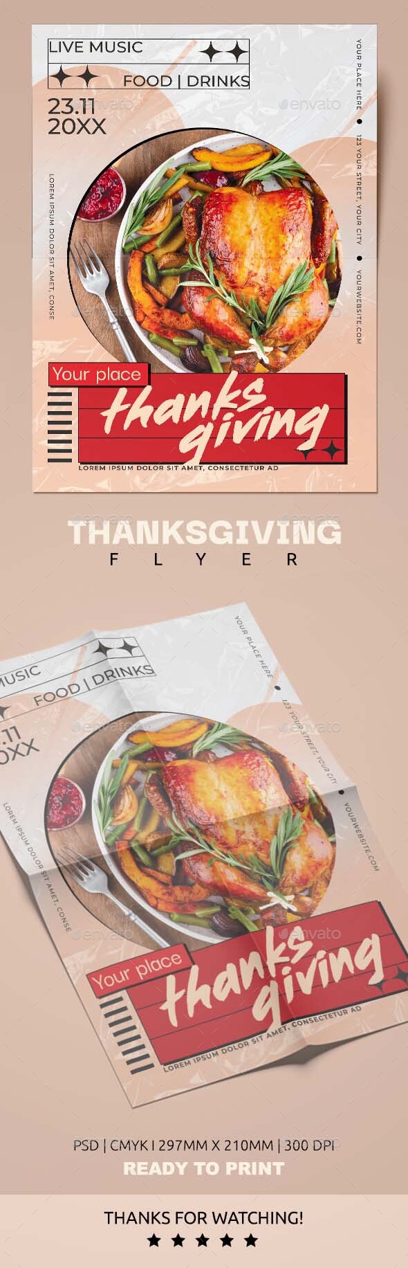 Thanksgiving Receive collectively Flyer