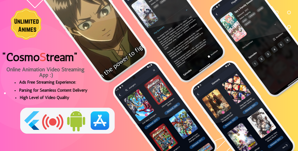 CosnoStream –  Your Remaining Anime & Animation Streaming Hub for Android & iOS