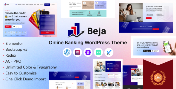 Beja – Banking Finance & Fintech WordPress Theme