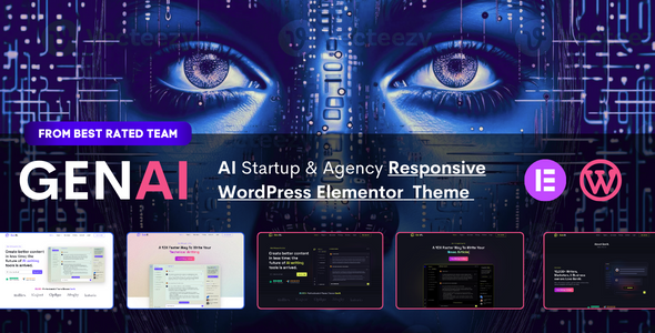 GenAI – AI Agency & Know-how Startup Elementor WordPress Theme