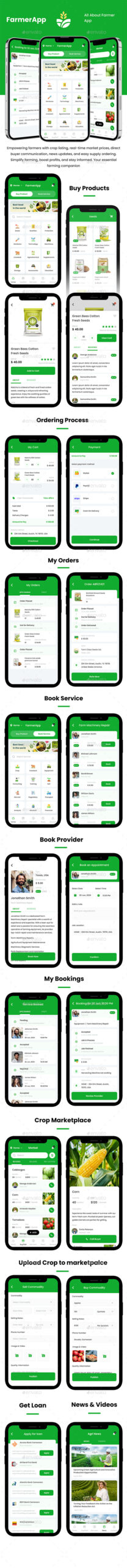 Farmer App | Multi function Agriculture Product & Carrier App |  eCommerce App