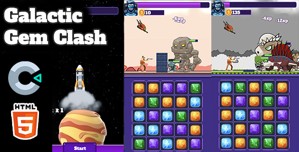 Galactic Gem Clash – HTML5 Sport – C3P