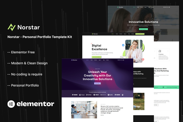 Norstar – Personal Portfolio Template Kit