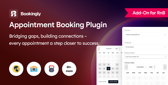 Bookingly – Appointment Reserving Plugin For WooCommerce & RnB