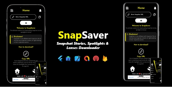 SnapSaver – Snapchat Stories, Spotlights & Lenses Downloader | ADMOB, ONESIGNAL, FIREBASE