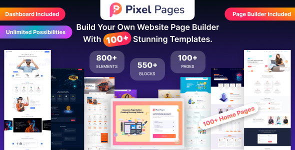 PixelPages – Single Page Pickle Builder for HTML Templates