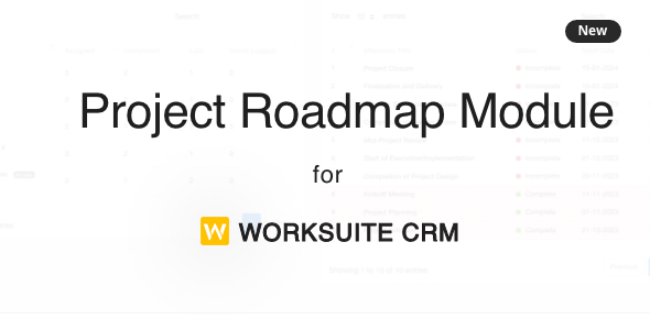 Venture Roadmap – Developed Reporting for Worksuite CRM Initiatives