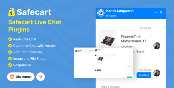 Dwell Chat Plugin – Safecart Multi-Dealer Laravel eCommerce platform