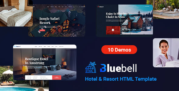 Bluebell – Resort & Resort HTML Template