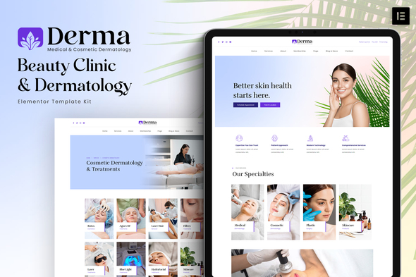 Derma – Elegance Sanatorium & Dermatology Elementor Template Equipment