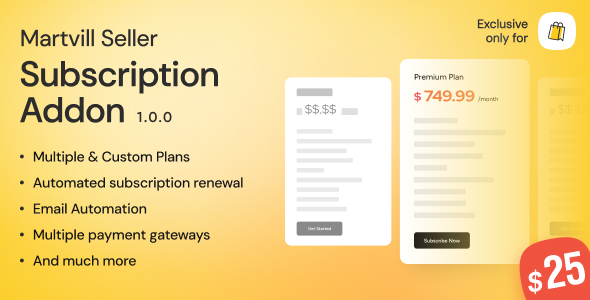 Martvill – Vendor Subscription Add-on
