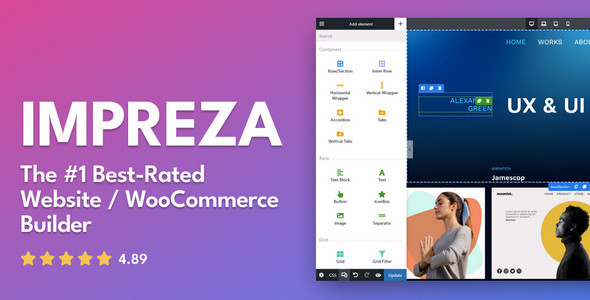 Impreza – WordPress Online page and WooCommerce Builder