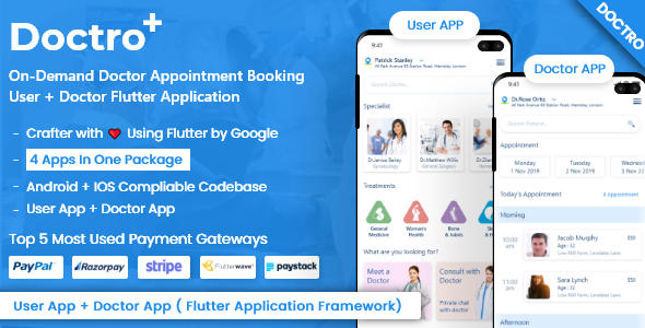 Doctor Appointment Booking & Medication Ordering Flutter App