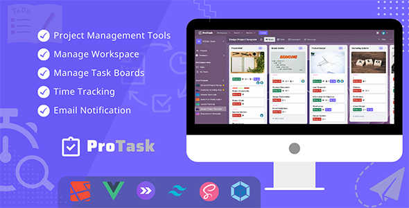 ProTask – A teamwork project management tool including time monitoring