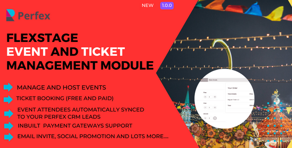 Flexstage – Tournament Management and Trace Booking Module for Perfex