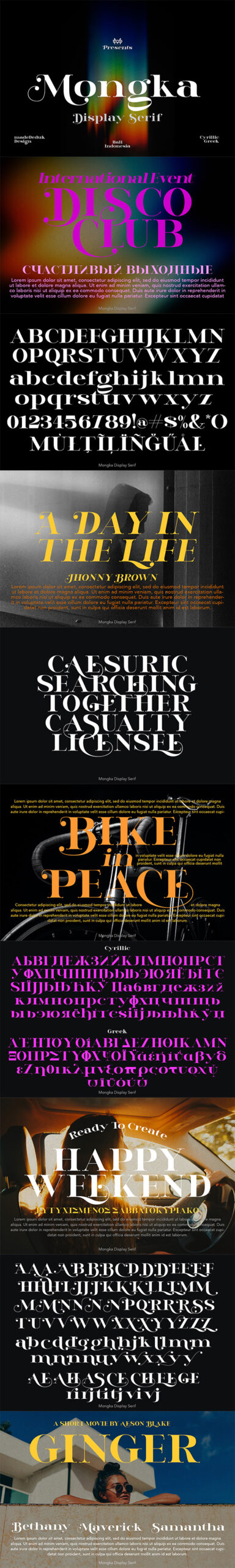 Mongka Exhibit Font