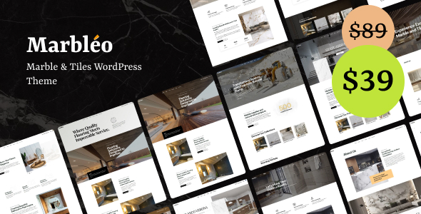 Marbléo – Marble & Tiles WordPress Theme