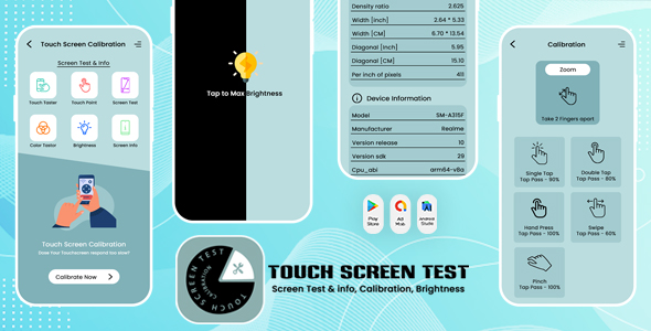 Touch Show Test – Touch Test App – Multi Touch Application Test – Test My Android Mobile phone