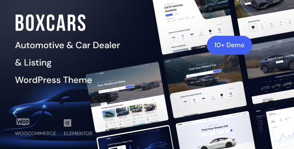 Boxcar – Automobile & Automobile Dealer WordPress Theme