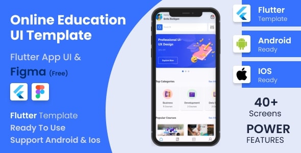 Eduman – Flutter Android & iOS Education Template