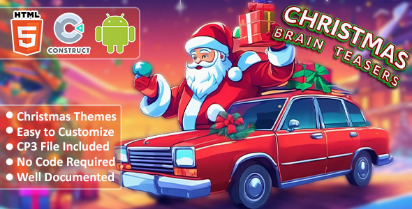 Christmas Brain Teasers Sport – Tutorial Memory Puzzle Sport – HTML5 and Android with Execute 3