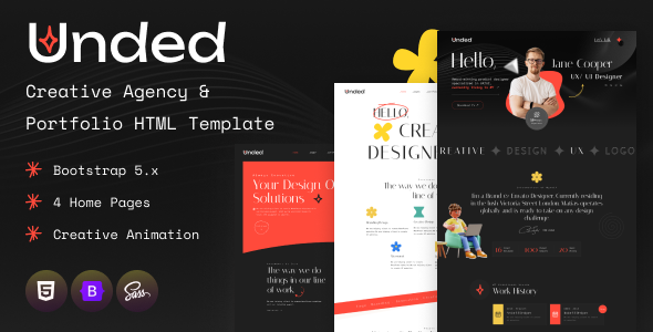 Unded – Artistic Company and Portfolio HTML Template