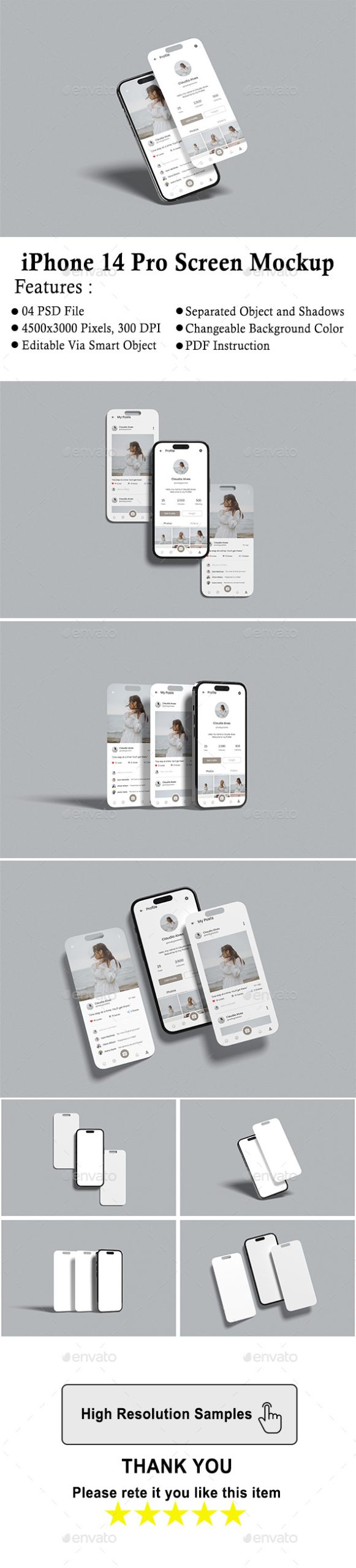 iPhone 14 Professional Mask Mockup